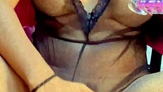 girl enjoys intense masturbation and pussy licking leading to a powerful squirt orgasm.