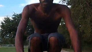 working out at the hempstead gym with my roommate