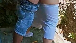 Horny Cousins Fuck Roughly Behind Abandoned House For Happy New Year!