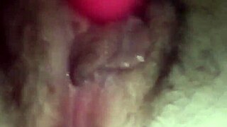 Masturbating with Vibrator for a Big Orgasm. Visible Contractions Hit Hard!