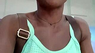 That nigerian bitch masturbates in the west hills mall washroom