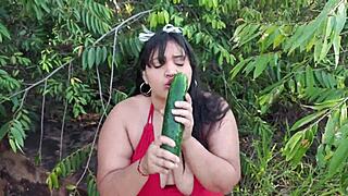 Hot Housewife Fingers Herself in Miniskirt on the Way Home!