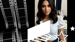 Slave pees in red lingerie compilation, wearing stockings and heels