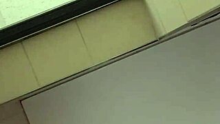 That nigerian bitch masturbates in the west hills mall washroom