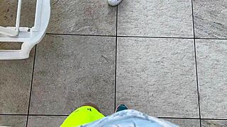 Cute Beach Girl Turns Into Filthy Slave. She Takes Gaping Anal And Cum Everywhere.