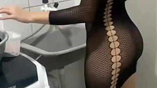 hired this maid and her tight dress drove me crazy. couldn’t hold back!