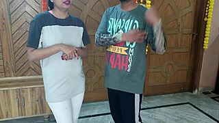 Teen Tricked into Stripping for Trainer in Morning Yoga Class. She Sucks and Rides Him in Wild Classroom Action.