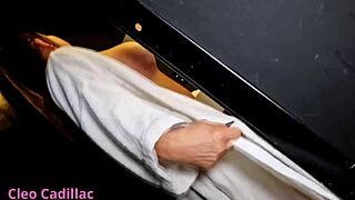 Cleo Cadillac waitin' for hubby all sexy n' wet