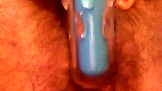 She rubs her hairy pussy again, leading to a satisfying cum.