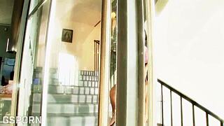 Sensual brunette milf with natural tits gets drilled