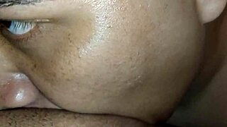 nice eye contact pussy eating to my wife before missionary fuck