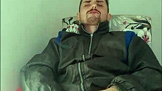 Saymon fucks deliciously in strip club, ripping clothes and showing off