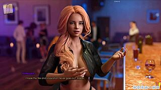 3D porn with a cute outfit and a visual novel experience