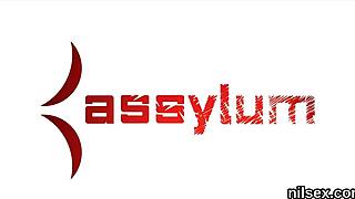 unusual sweetie is taken in anus assylum for harsh treatment