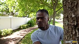 Bangbros features Violet Starr riding a huge dick until she drains it dry