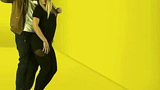 Blonde Fan Sucks and Rides Idol's Huge Black Cock