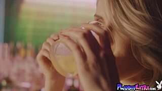 Hey, check out this passionate blonde teen amelia stripping naked on the bar, her natural tits bouncing 😍