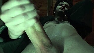 Cumming on you blasting huge messy cumshot onto camera