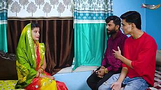 Desi Mallu Aunty Gets Hardcore Fucked by Two Local Debar! Full Movie Shock!