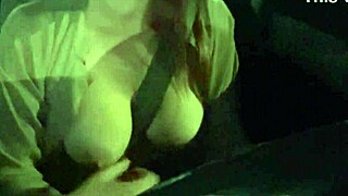Italian MILF shows off big tits while riding and smoking