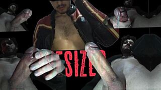 Cumming on you blasting huge messy cumshot onto camera