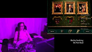 exploring blackmoor manor with long-haired brunette in part four