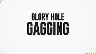 Angel Wicky in glory hole action at work and more