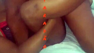 Black guy eating ass and cumming on natural tits