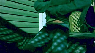 Time Lapse Stop Frame Stretch Against Steps At Night