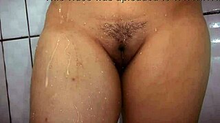 Bailey Quinn shaving and styling her tight latina pussy in bath