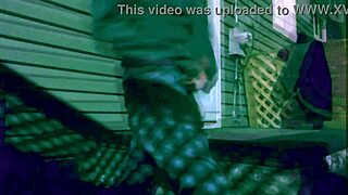 Time Lapse Stop Frame Stretch Against Steps At Night