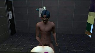 beautiful stripper gets fucked by the cleaning guy in the club