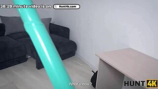 Russian lesbian slut caught by landlord, fucked hard while girlfriend watches. It’s pure humiliation.