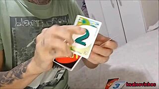 Arriving at neighbor's for card game, surprised by her casual attire