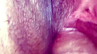 Damn, first-time creamy release flowing out of that tight shaved pussy!