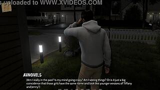 teen feels excitement as clothes are ripped revealing curvy tits