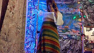 hotwife steffi july one three does pussy dance promo with big lips in homemade photoshoot