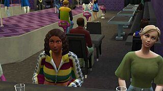 beautiful stripper gets fucked by the cleaning guy in the club