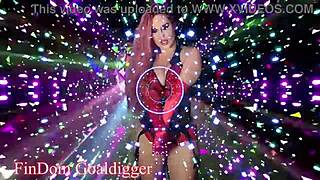 Become a slut girl in fetish costumes, fucking crossdressing bimbo fantasy with rabbit toy cosplay