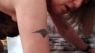 face and sounds during a homemade session with the housewife.