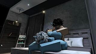 uh, havin’ rough roblox sex with this hot demon!