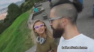 बड़े बूब्स वाली लैटिना व्हाइट लिंगरी में हार्ड चुदाई 💦