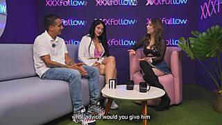 hey, colombian milf estella osorio bangs a shy guy on xxxfollow podcast!