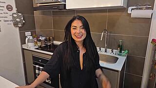 My Husband Comes Home Tired, So I Surprise Him with a Deepthroat Blowjob - Alejandra Palacios