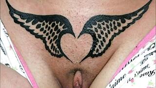 crystal butterfly performs music with tattoos. she explores her interests.