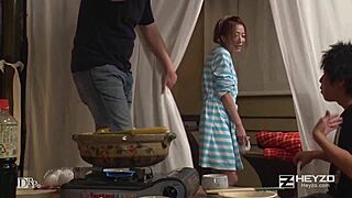 eiri inoue gets creampied in sweaty japanese sex with big tits