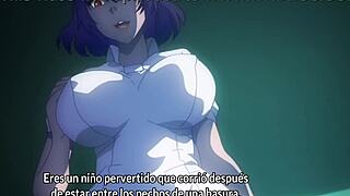 asian nurse in hospital interacts with patient in hentai cartoon