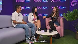 hey, colombian milf estella osorio bangs a shy guy on xxxfollow podcast!