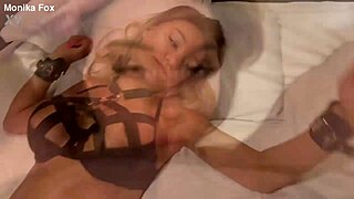 Master humiliated slave Monika Fox, pee on her all and fucked hard in ass with prolapse!