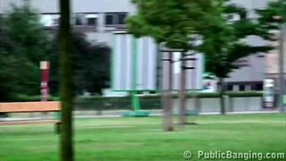 Extreme Public Threesome With Cute Teen Blonde Alexis Crystal 😲